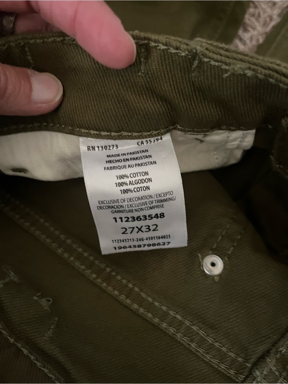 NWT STAUD X Wrangler The Loose WIde Leg Jean in Sergeant Sz 27 Army Green - Picture 11 of 15